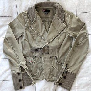 Diesel Y2K Fitted Olive Jacket XS